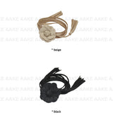 FLOWER TASSEL STRAP BELT