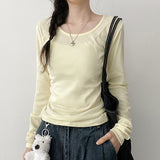 スペシャル プランド セール✨ 12カラー ベーシック ロングスリーブTシャツ、ラウンドネック ロングスリーブTシャツ (12 colors)