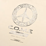 [UNISEX] WORLD PEACE オーバーサイズローエッジスリーブレスTシャツ（ベージュ）