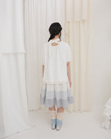  FLORAL PENDANT BACK RIBBON TOP