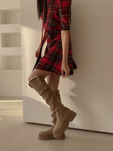 woolen long boots