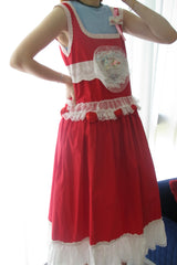 Red rose vest skirt