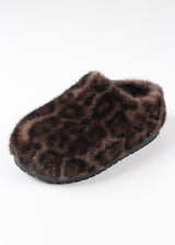 LEOPARD FUR SLIPPERS