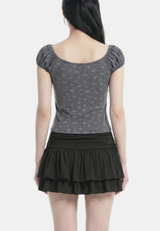 Eira Floral Ribbon Top