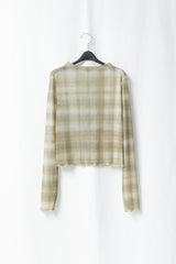 check overlock top(2colors)