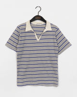 Malve Stripe pk Collar T-shirt