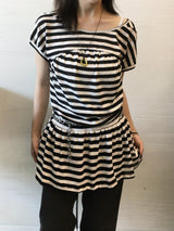 キッチュストライプ2wayドレス (2 Colors)