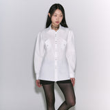 ツーポケットウエスタンシャツ [white]