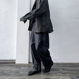 Curved Draped Suiting Trousers