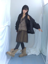 Texture Shirring Jumper