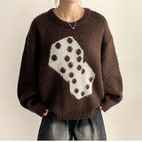 Somyi Bold Dice Graphic Oversized Fit Knitwear