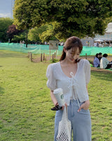 Burke Punching Ribbon Blouse