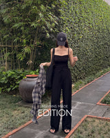 [MADE] Lay pleats sleeveless & pants set