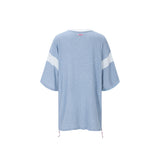 Devil cat T-shirts blue 