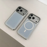 blue silver MagSafe bumper case