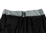Berun Stripe Color Matching Banding Wide Long Pants