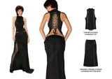 Chrome Studded Chainskin Top