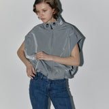 Two way nylon jumper Gray