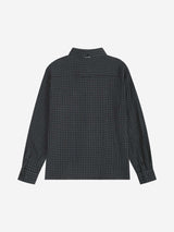 レギュラーコットンチェックシャツ(BLACK)
