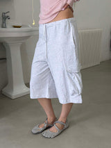 Daily cotton cargo bermuda pants(3color)