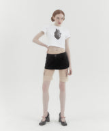 ハート半袖Tシャツ White