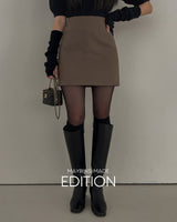 【MADE】Tuck Accent Wool Blend Mini Skort
