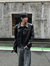セーヌクロップドレザージャケット