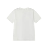Knitted floral print skinny short-sleeved T-shirt