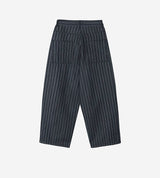 No.1300 N stripe denim wide PT