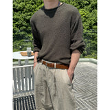 [S/S] Hazzi boucle linen round neck knit(4color)