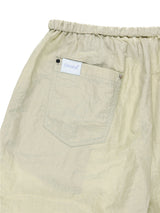 NYLON STUD PINTUCK PANTS (SAND BEIGE)