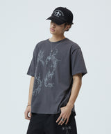 ハートタトゥーTシャツ_チャコール