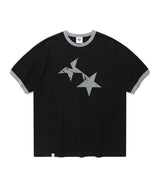 ツインスターリンガーSS Tシャツ ブラック(CV2FMUT549A)