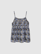 Meadow Check Button Blouse (2c)