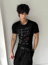 クロップドマッスルフィットアーカイブTシャツ