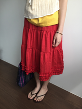 Root frill tiered skirt (3color)