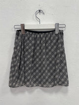 CHECK CHIFFON MINI SKIRT (4C)