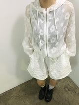 Airy Bloom Flower Zip-Up (3c)