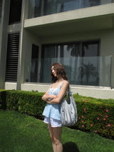 eyelet point shoulder bag