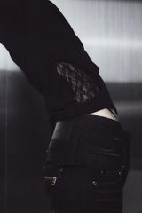 Noir Lace Slash Tee
