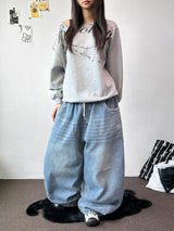 Catch Balloon Carpenter Basic Denim Pants 3color