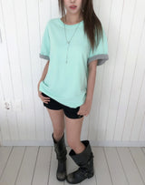 Poish Color Matching Roll-up Short Sleeve