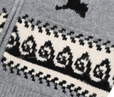  Logane Cowichan Dolphin Two-way Knit Zip-Up