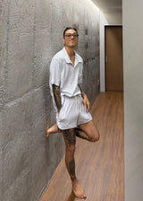Waffle Collar T-Shirt 3COLOR