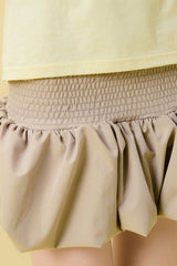 Balloon Smock Skirt [Khaki]