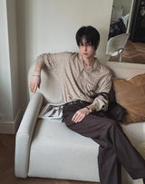 ビリーバーリネンチェックロングスリーブシャツ
