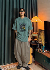 ファストダイヘビーピグメントショートスリーブTシャツ 4カラー