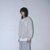 Untitled Starrynight Small Stripe Hood Zip Up Melange White