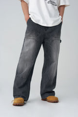 Grey Carpenter Denim Pants