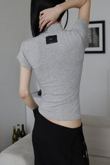 26SS★ [ EEUN BASIC ] チューイングラウンディングショートスリーブT